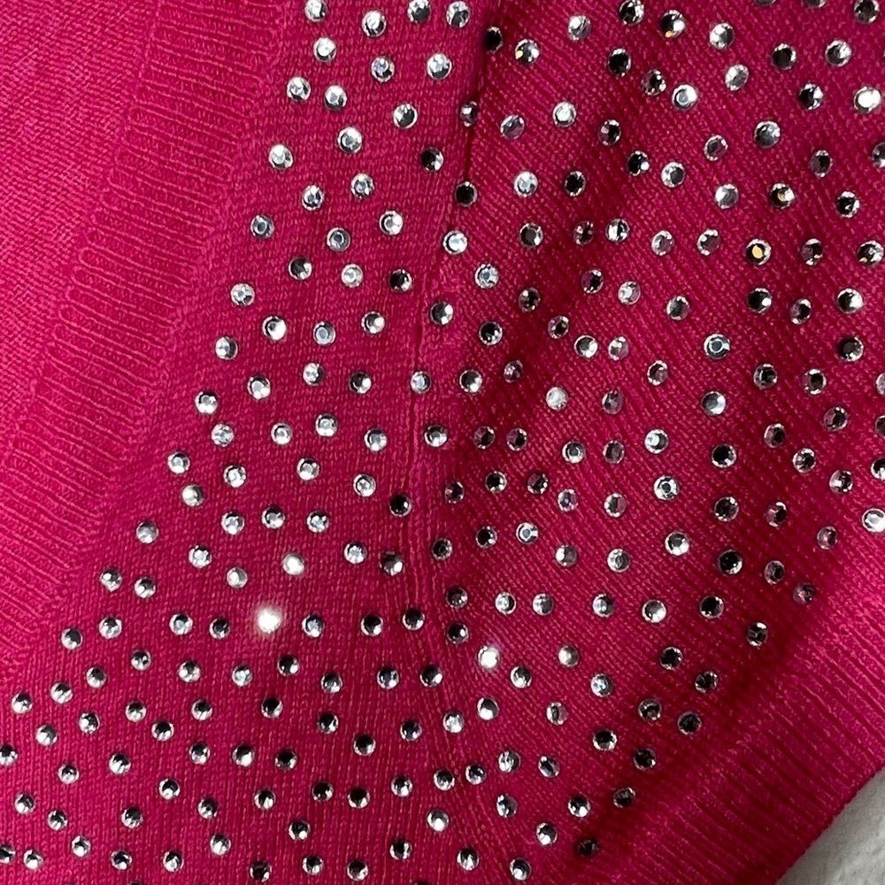 Boston Proper Rhinestone Sweater Pink - Picture 5 of 8